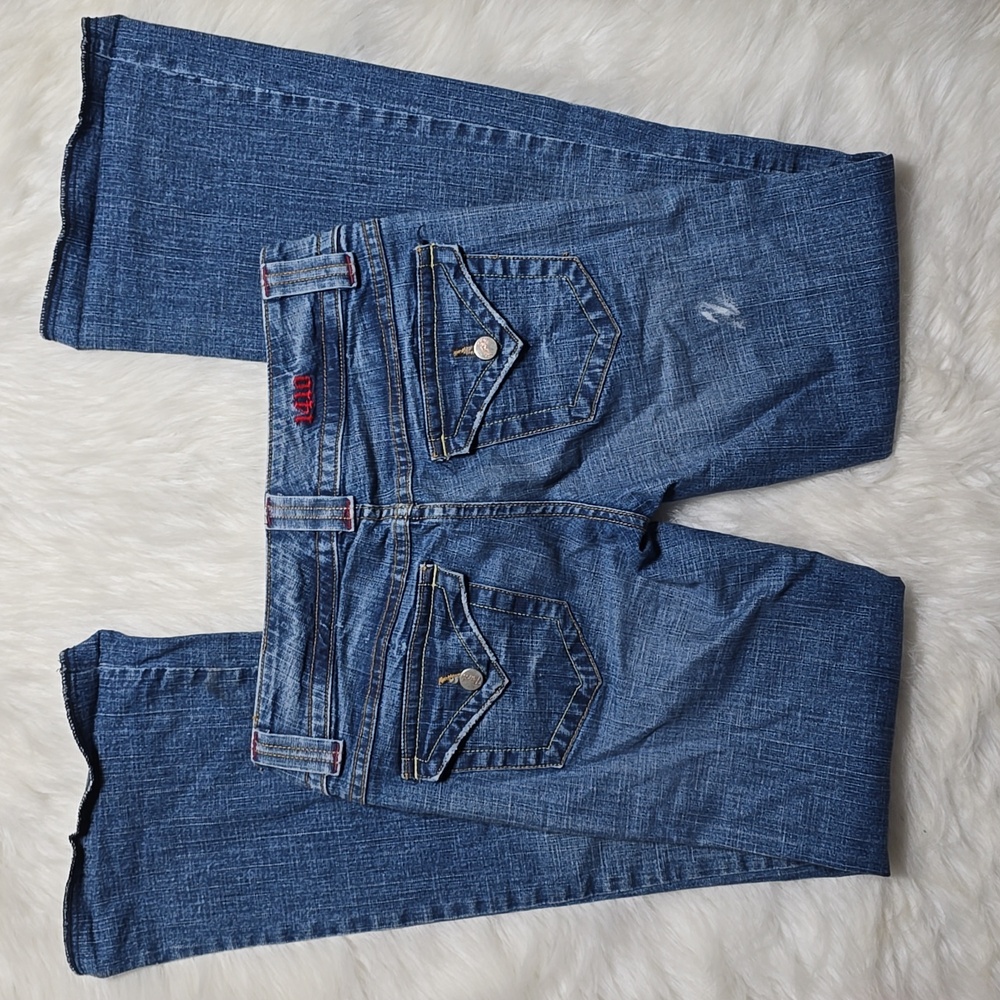 Furst Premium 1410 Flare Back Flap Pockets Denim Jeans Size 27